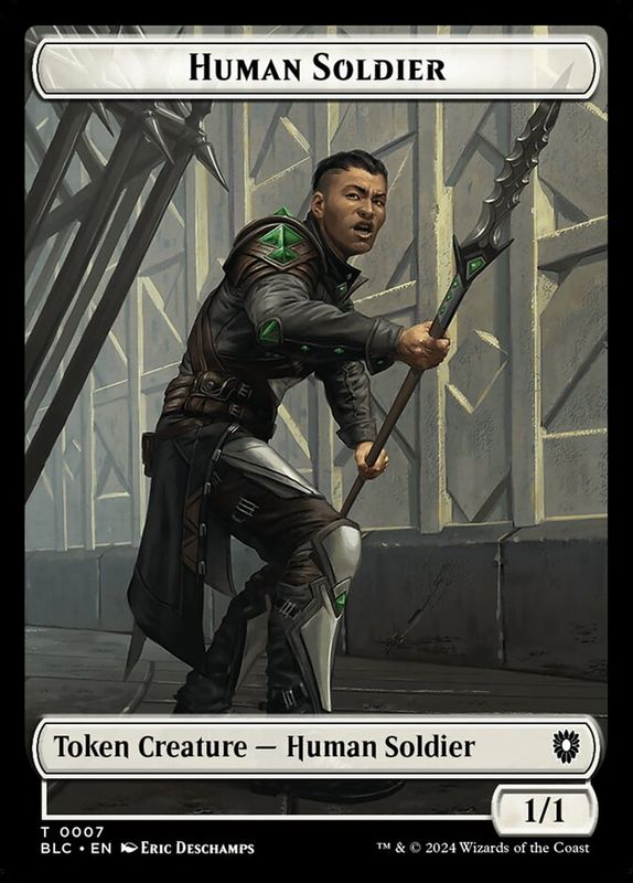 Human Soldier Token BLC_7/Wolf Token BLC_35