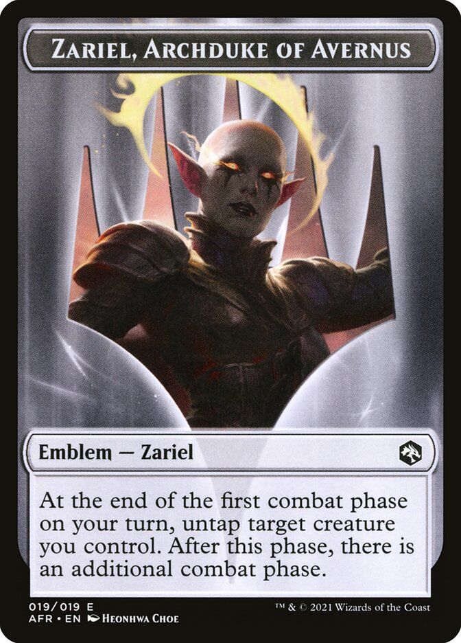 Zariel, Archduke of Avernus Emblem AFR_19 (Foil)