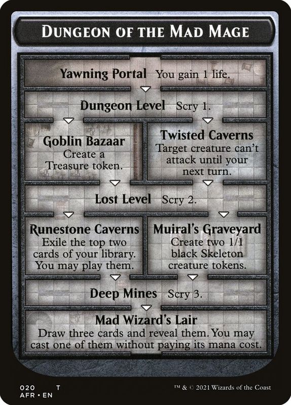 Dungeon of the Mad Mage Token AFR_20