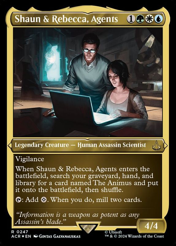 Shaun &amp; Rebecca, Agents (Etched Foil) ACR_247
