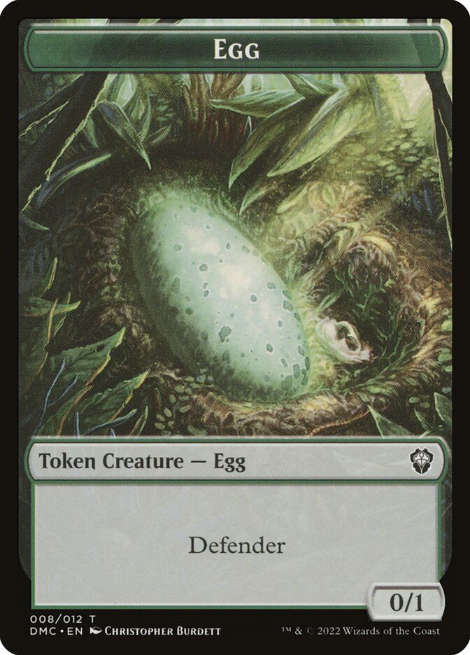 Egg Token DMC_8 // Snake Token DMC_11
