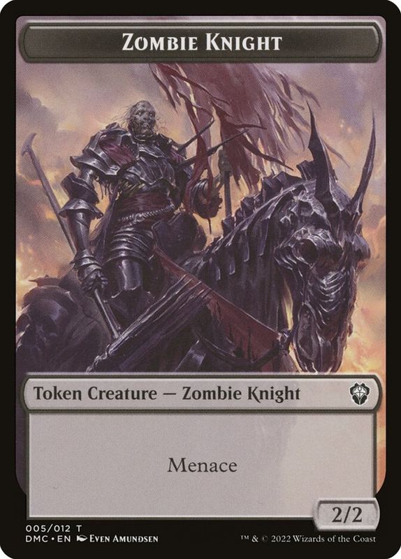 Zombie Knight Token DMC_5// Goblin Token DMU_12