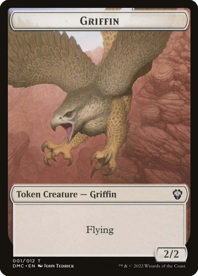 Griffin Token DMC_1 // Zombie Knight Token DMC_5