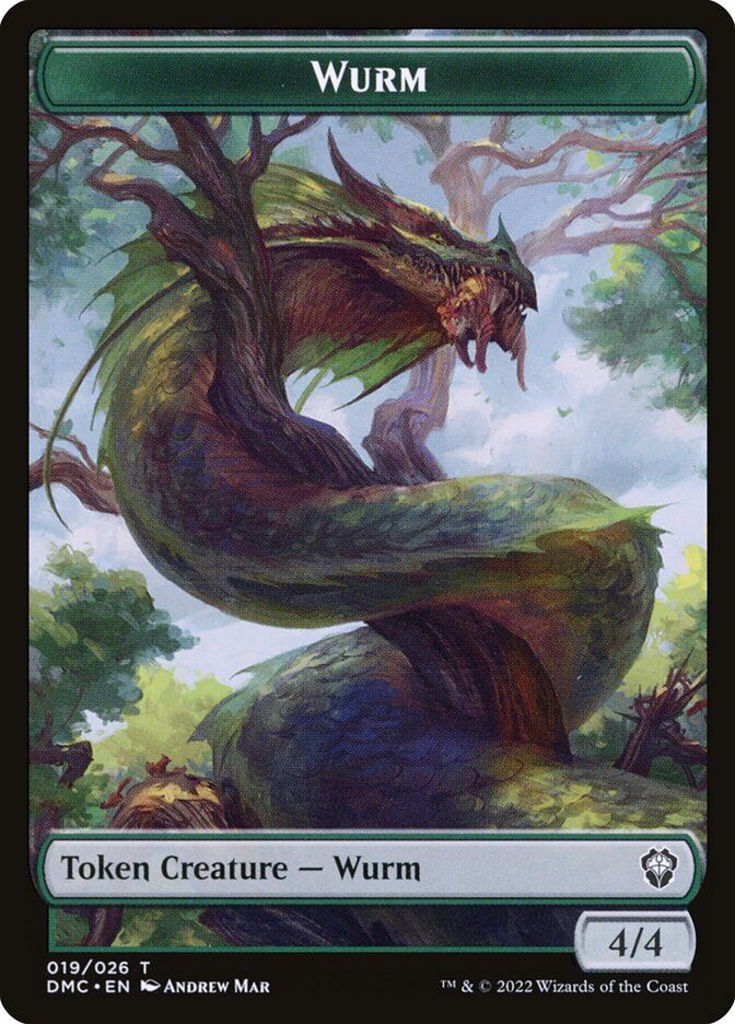 Wurm Token DMU_19 (Foil)