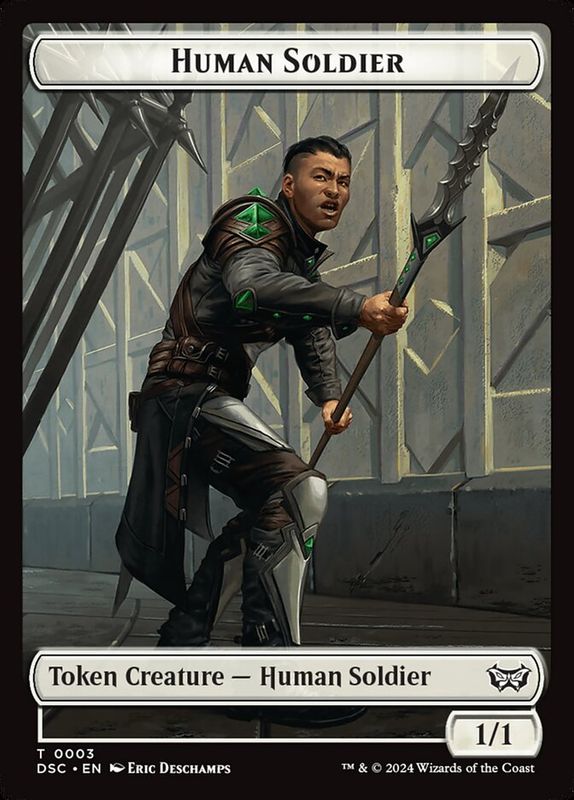 Human Soldier Token DSC_3 // Scarecrow Token DSC_23