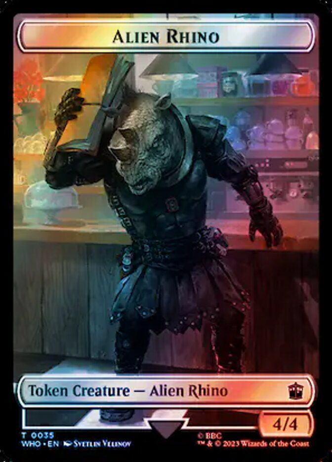 Alien Rhino Token WHO_35
