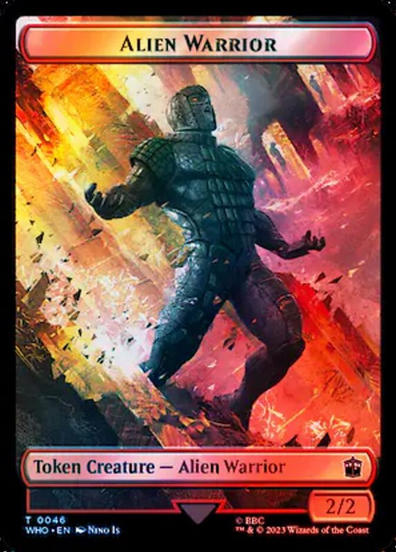 Alien Warrior Token WHO_46