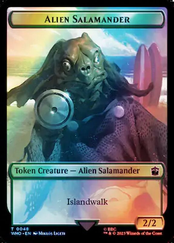 Alien Salamander Token WHO_48