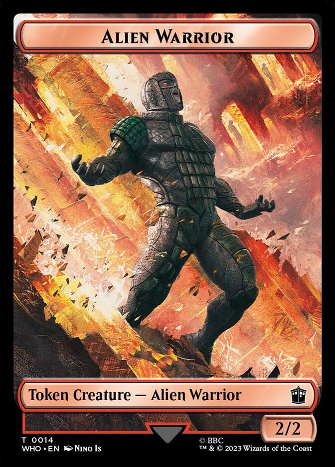 Alien Warrior Token WHO_14