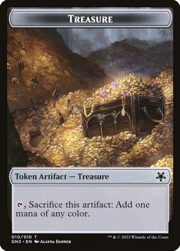 Treasure Token GN3_10 // Zombie Token GN3_7
