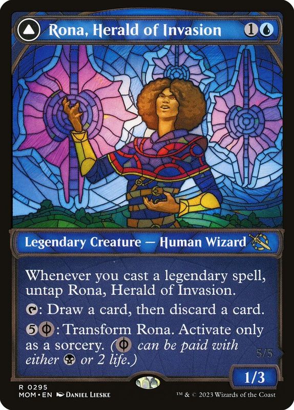 Rona, Herald of Invasion // Rona, Tolarian Obliterator MOM_295 (Foil)