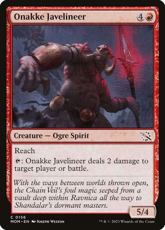 Onakke Javelineer MOM_156 (Foil)