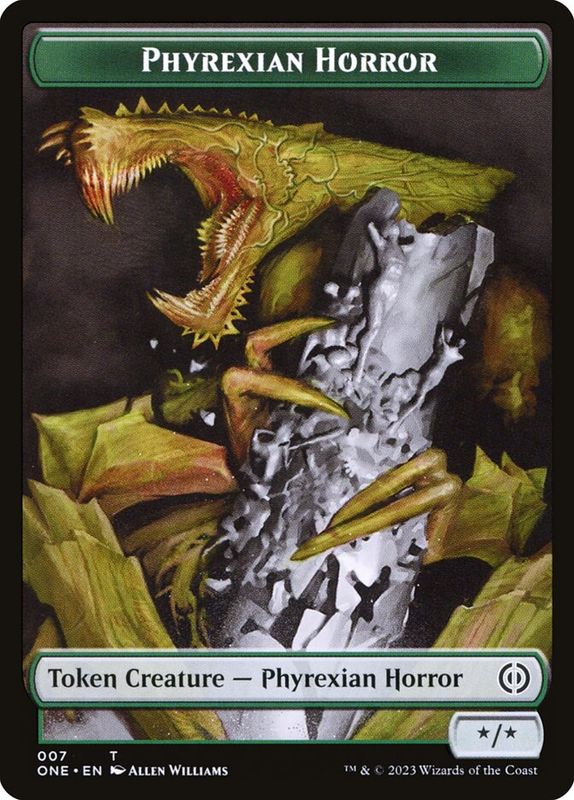 Phyrexian Horror Token ONE_7
