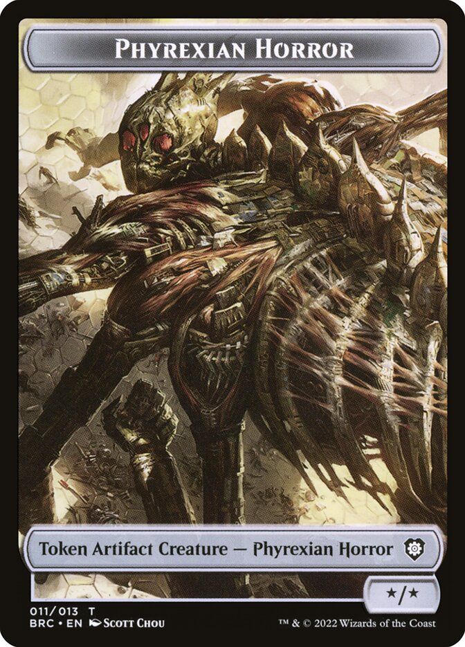 Phyrexian Horror Token BRC_11 // Servo Token BRC_13