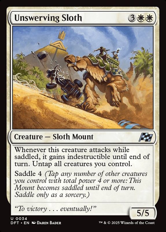 Unswerving Sloth DFT_34