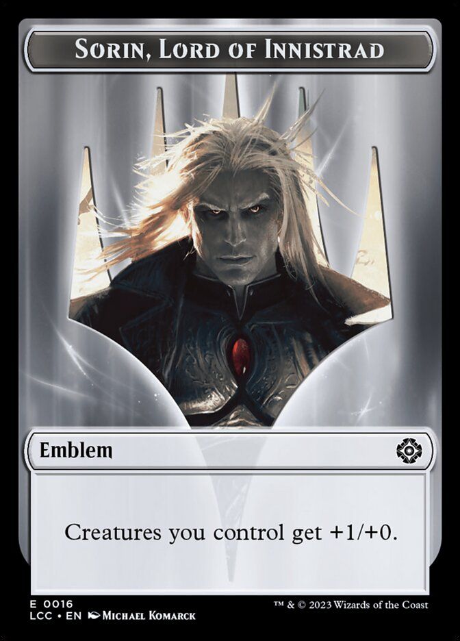 Sorin, Lord of Innistrad Emblem LCC_16 // Vampire Token LCI_4