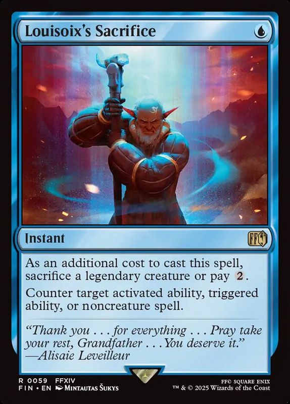 Louisoix&#39;s Sacrifice FIN_59