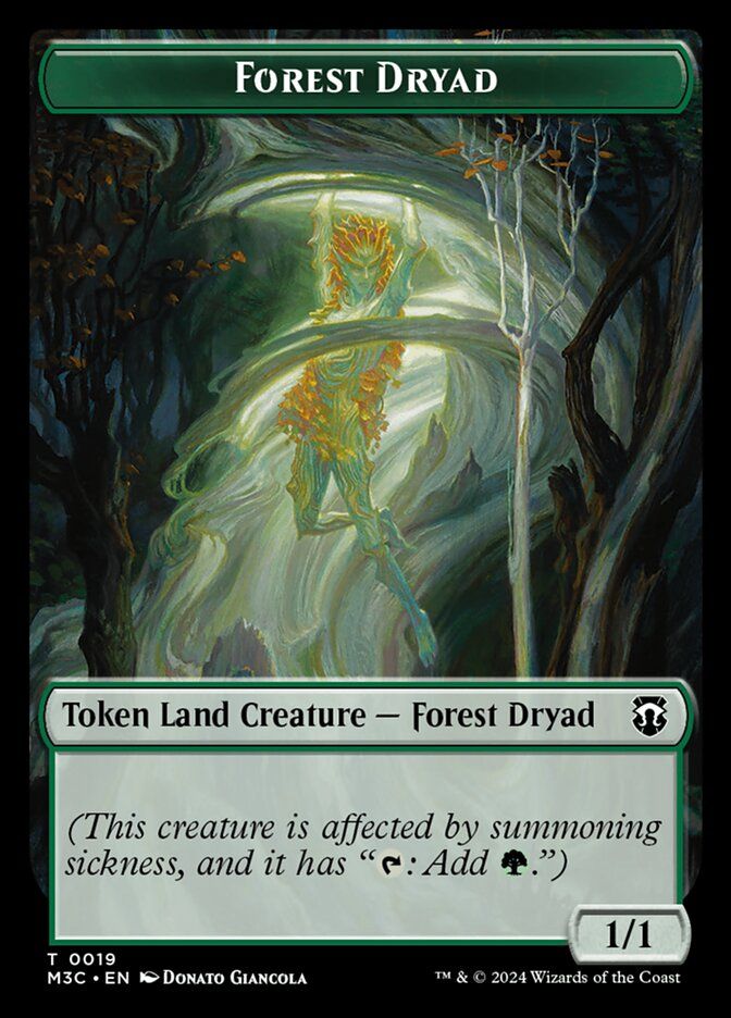 Forest Dryad Token M3C_19