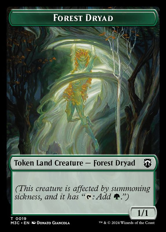 Forest Dryad Token M3C_19