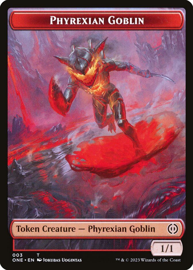 Phyrexian Goblin Token ONE_3 Phyrexian Goblin Token ONE_3