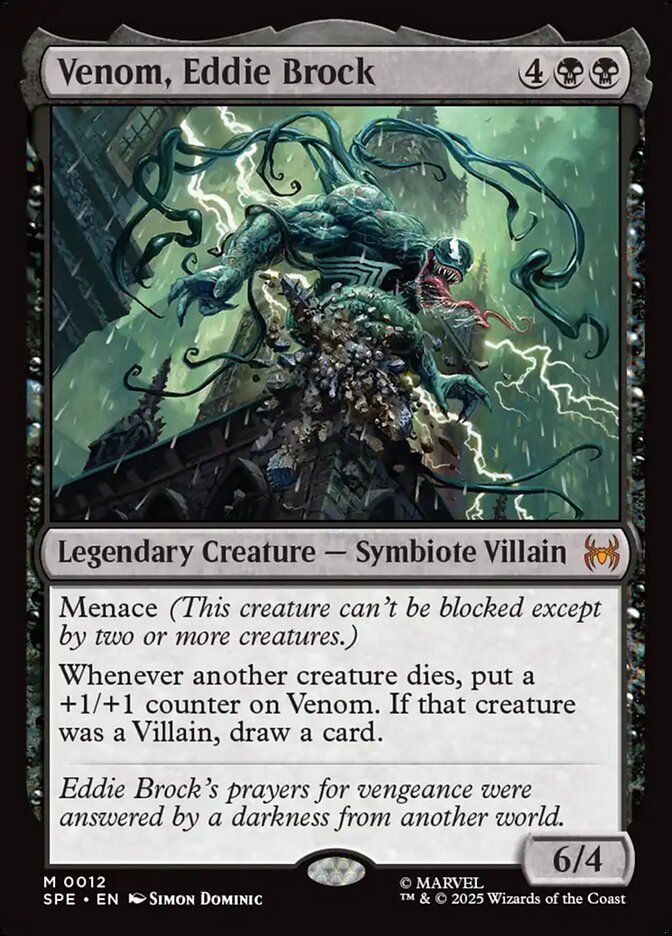 Venom, Eddie Brock SPE_12 (Foil) Venom, Eddie Brock SPE_12 (Foil)