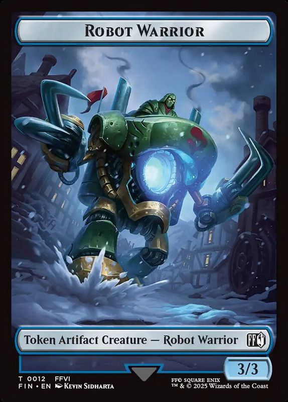 Robot Warrior Token FIN_12