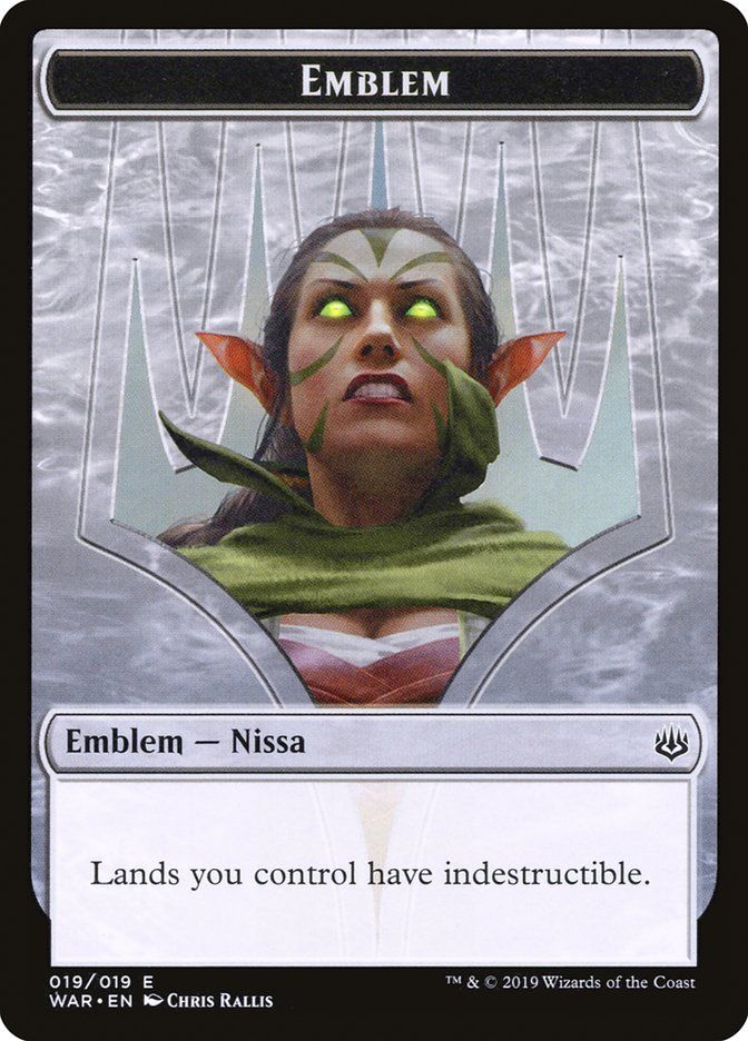 Nissa, Who Shakes the World Emblem WAR_19 Nissa, Who Shakes the World Emblem WAR_19