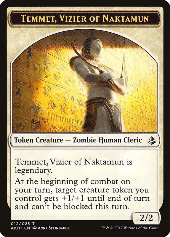 Temmet, Vizier of Naktamun Token AKH_12