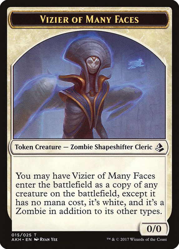 Vizier of Many Faces Token AKH_15