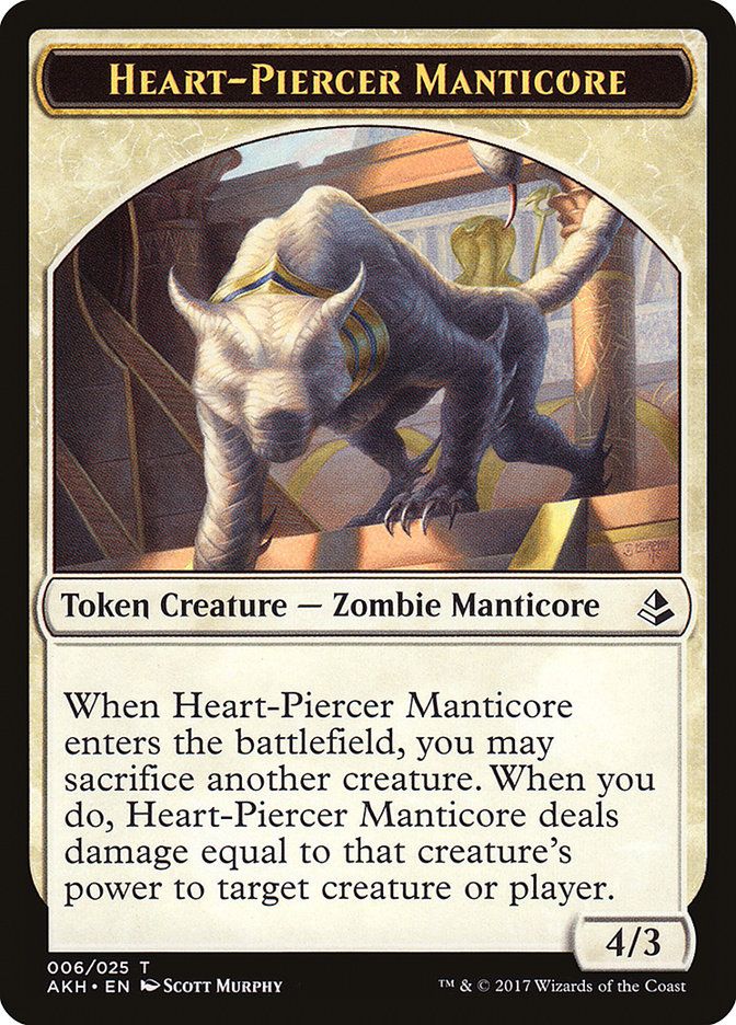 Heart-Piercer Manticore Token AKH_6