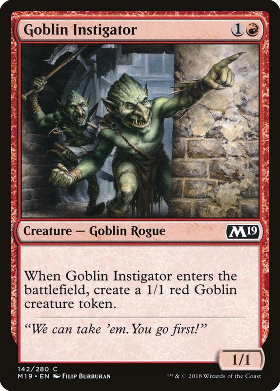 Goblin Instigator M19_142 Goblin Instigator M19_142