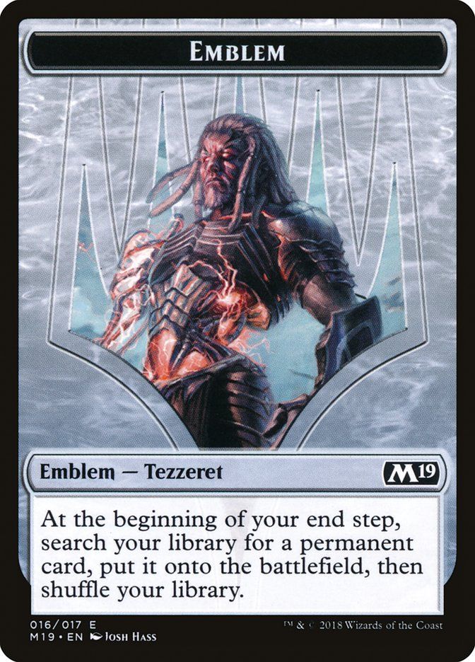 Tezzeret, Artifice Master Emblem Token M19_16 Tezzeret, Artifice Master Emblem Token M19_16