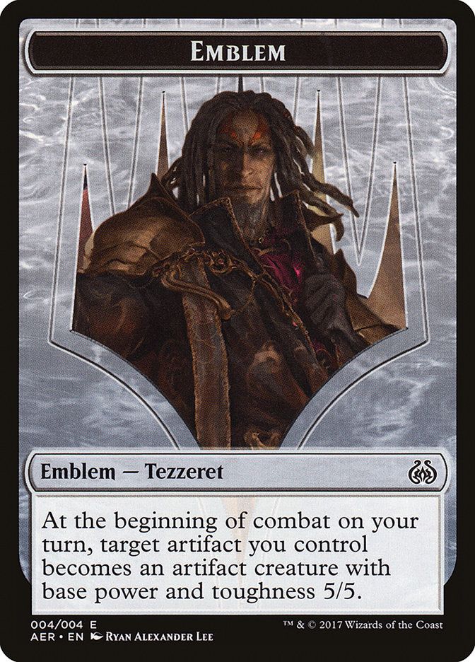 Tezzeret the Schemer Emblem AER_4 Tezzeret the Schemer Emblem AER_4