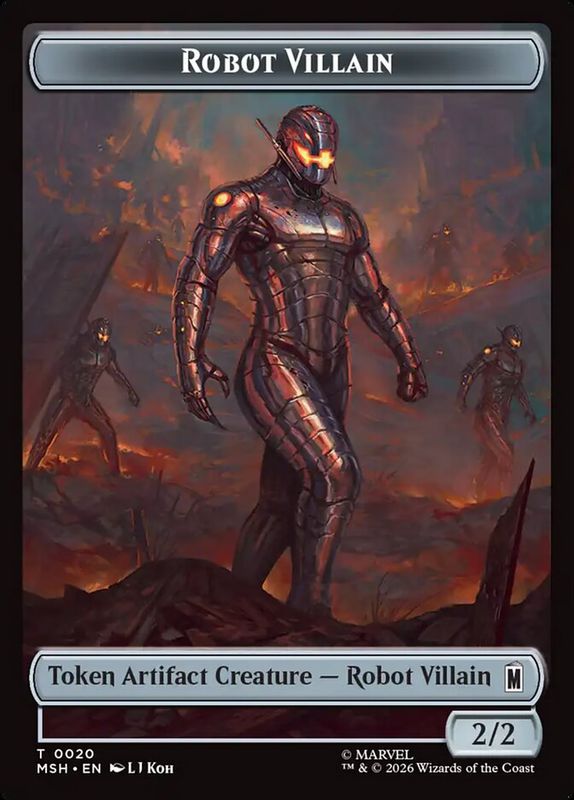 Robot Villain Token MSH_20