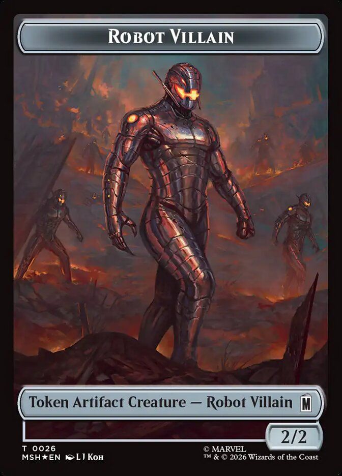Robot Villain Token MSH_26