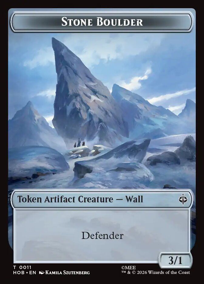 Stone Boulder Token HOB_11