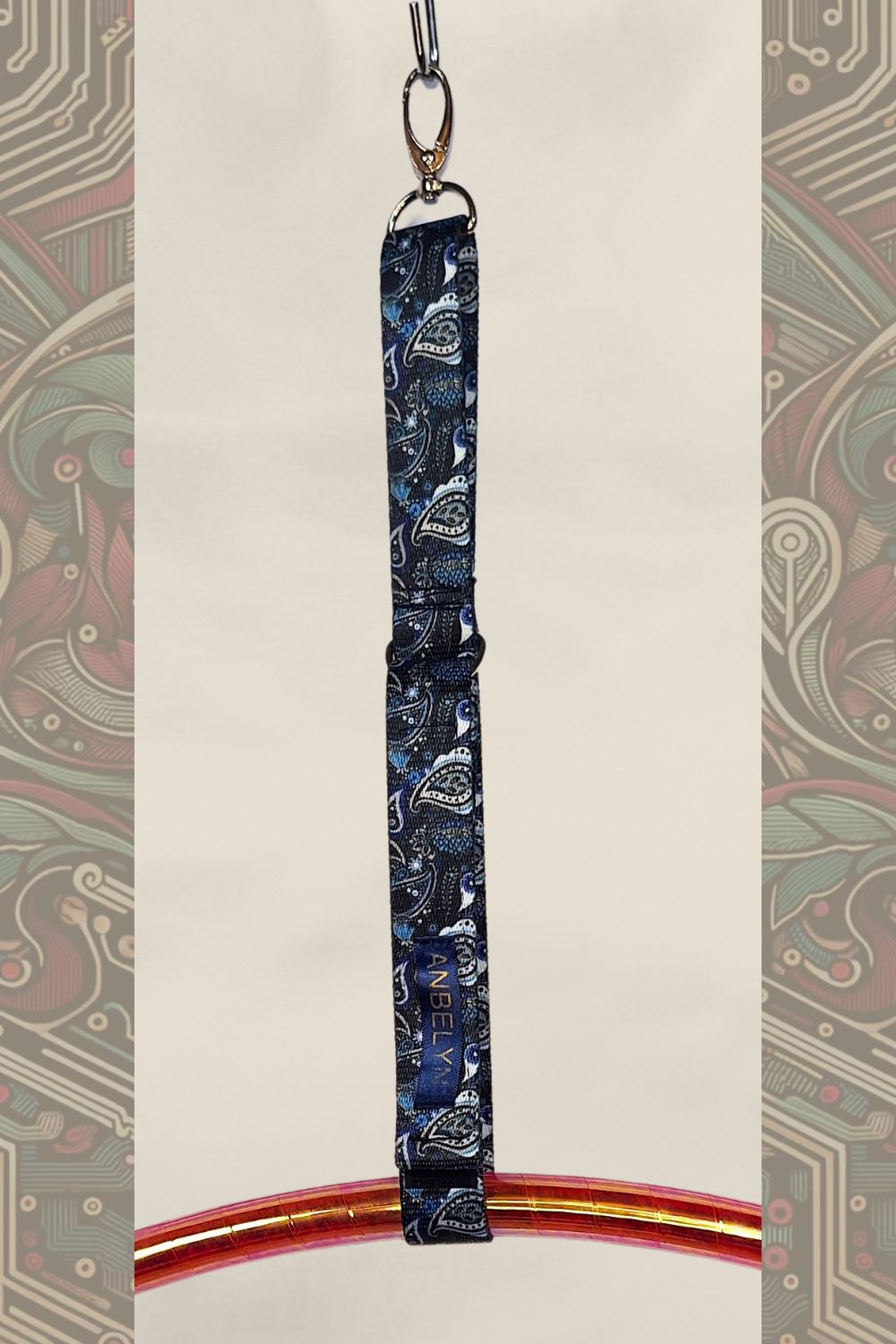 HoopFastener Paisley_blu
