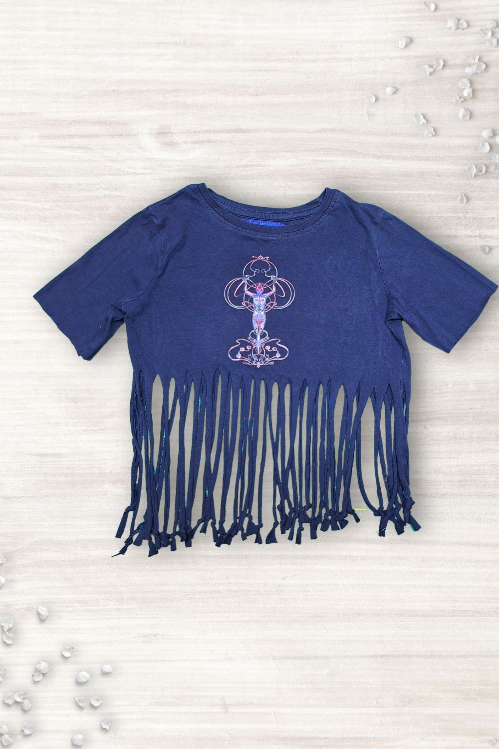 PlotPoppers Shirt Hoop-Mandala blue 110/ 116