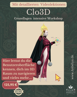 Clo3D Grundkurs Workshop/ Kurs für Anfänger perfekt