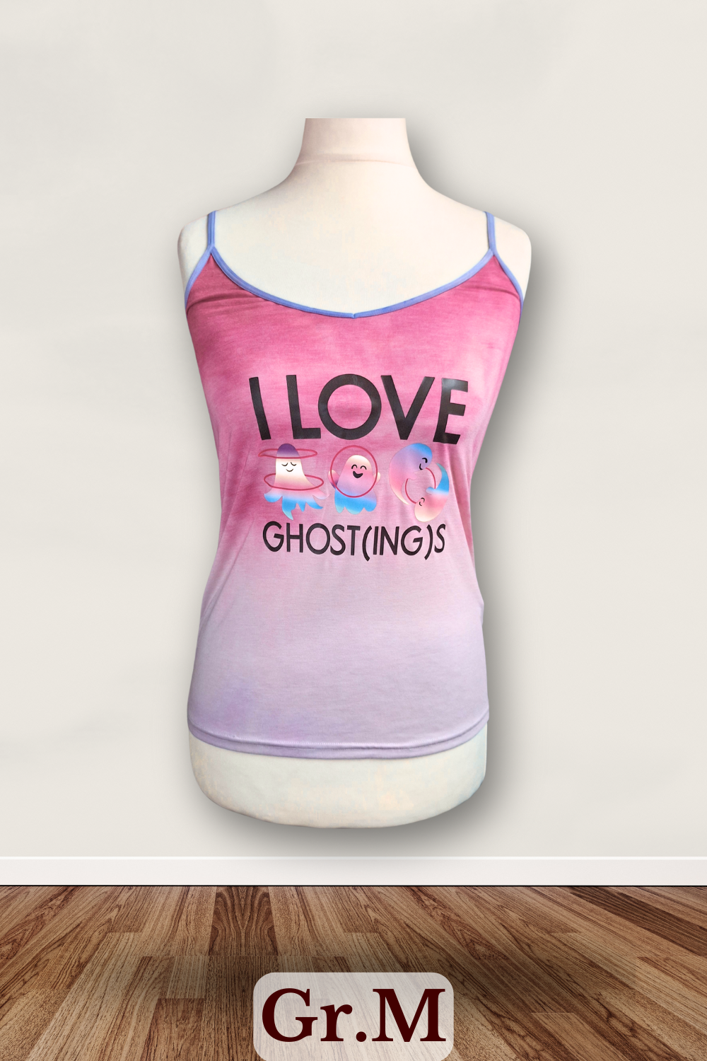 PrintShirt I_love_Ghost(ing) PinkBlue M