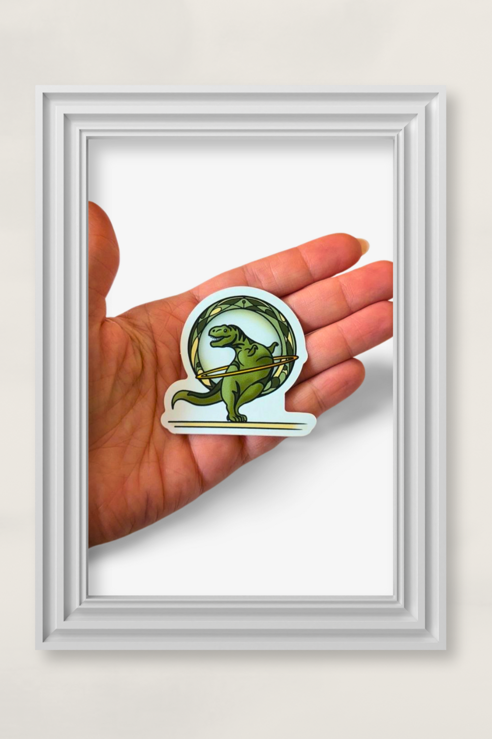 Dino Sticker – Eine Hommage an unsere Hula-Hoop-Anfänge! 🦖✨