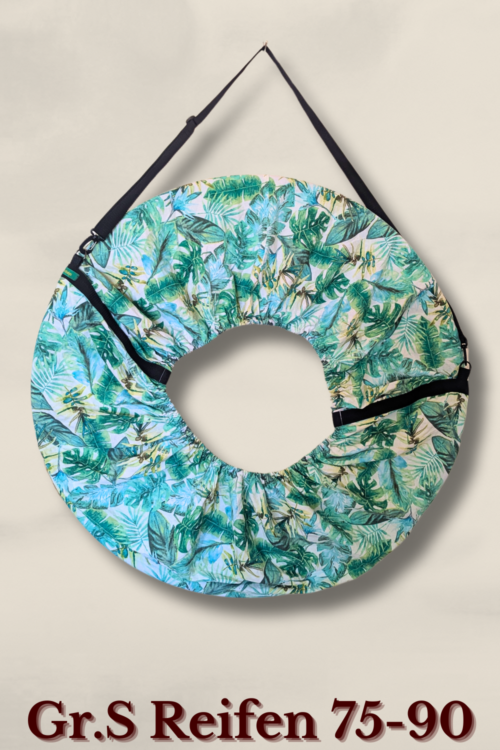 Tropical Bloom Bag Gr. S – Upcycling-Tasche aus Bettwäsche mit Palmenprint