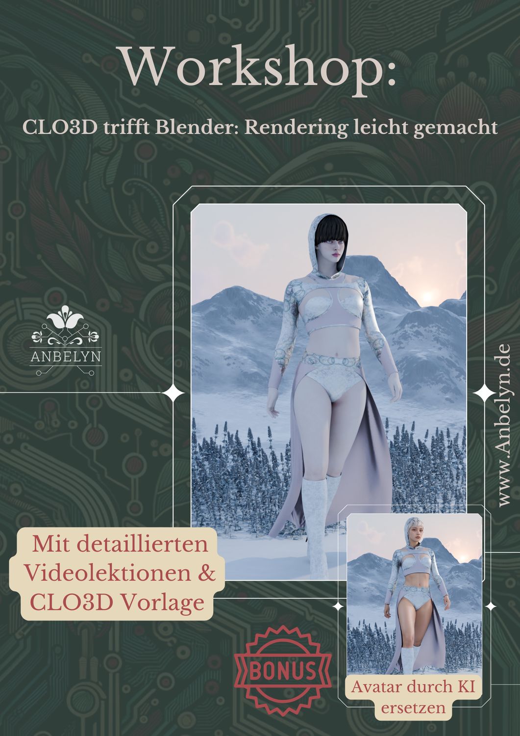 CLO3D trifft Blender: Rendering leicht gemacht Workshop/ Kurs