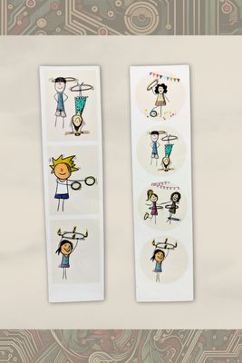 🎨 HoopTime Lesezeichen – Für Bücherwürmer & Hula-Hoop-Fans🎨