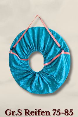 Turquoise Blossom Bag Gr. S – Die edle Hula-Hoop-Tasche mit geometrischem Glanzmuster