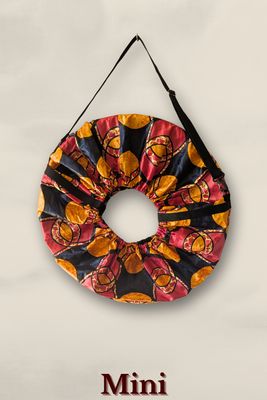 Mini Bloom Bag „WAX Vibe“ – Hula Hoop Tasche im afrikanischen Stil mit Wasserabweisung