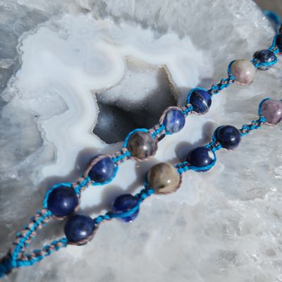 Sodalite Donut Necklace