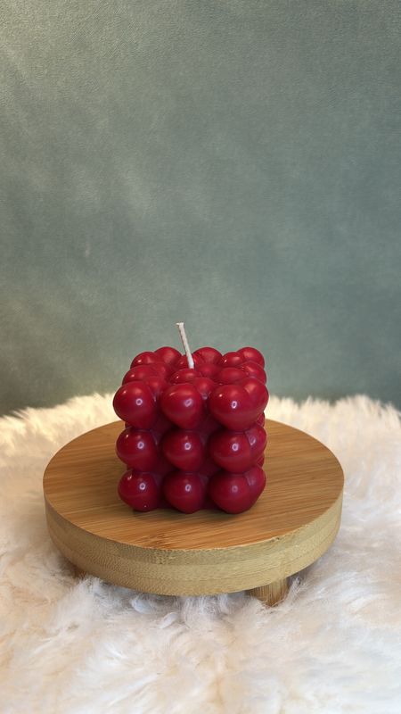 BOUGIE CUBE COEUR