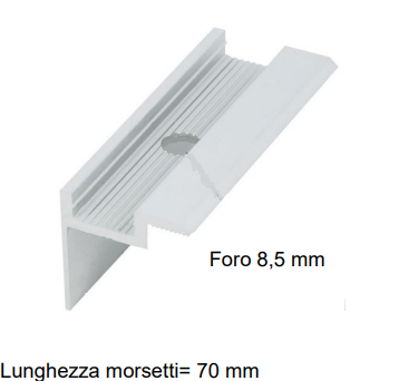 Morsetto finale in alluminio