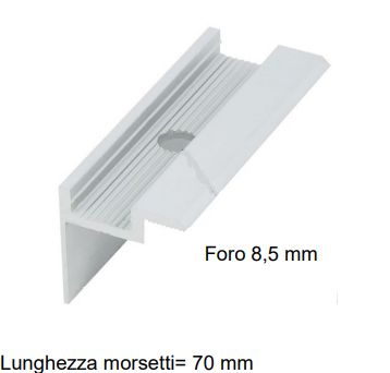 Morsetto finale in alluminio